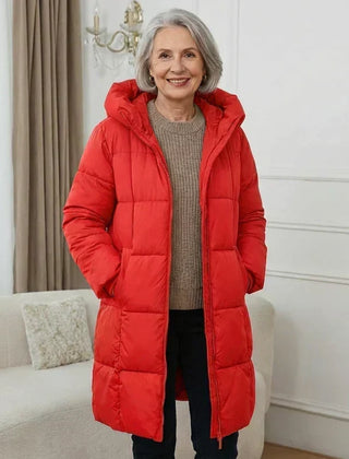 Iris | Long Padded Hooded Coat