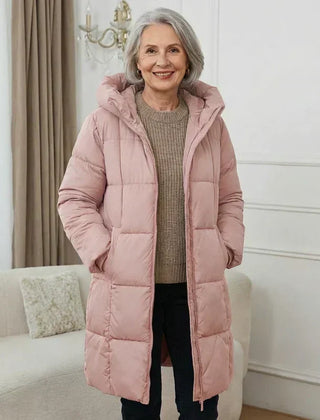 Iris | Long Padded Hooded Coat
