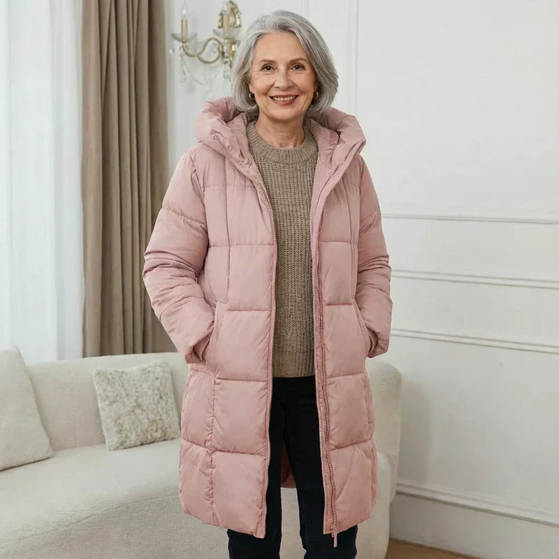 Iris | Long Padded Hooded Coat