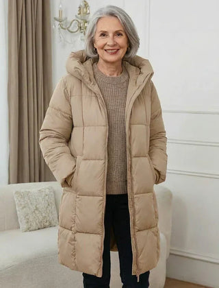 Iris | Long Padded Hooded Coat
