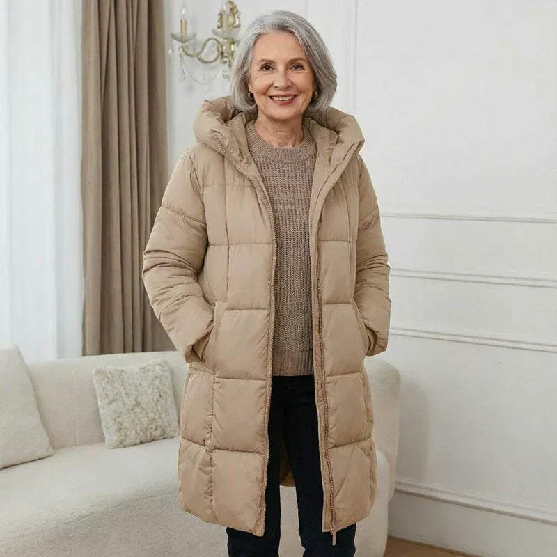 Iris | Long Padded Hooded Coat