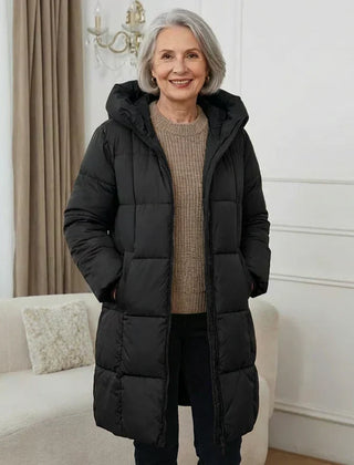 Iris | Long Padded Hooded Coat