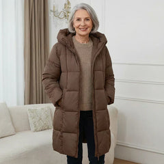 Iris | Long Padded Hooded Coat