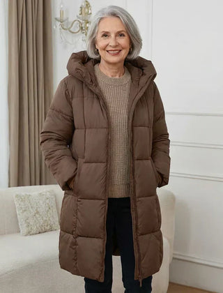 Iris | Long Padded Hooded Coat