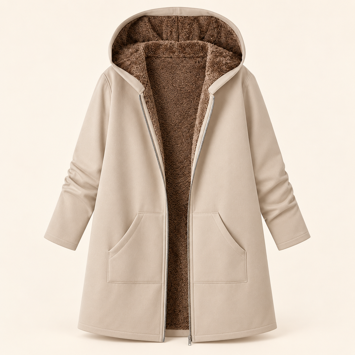 Evelyn | Cozy Hooded Coat
