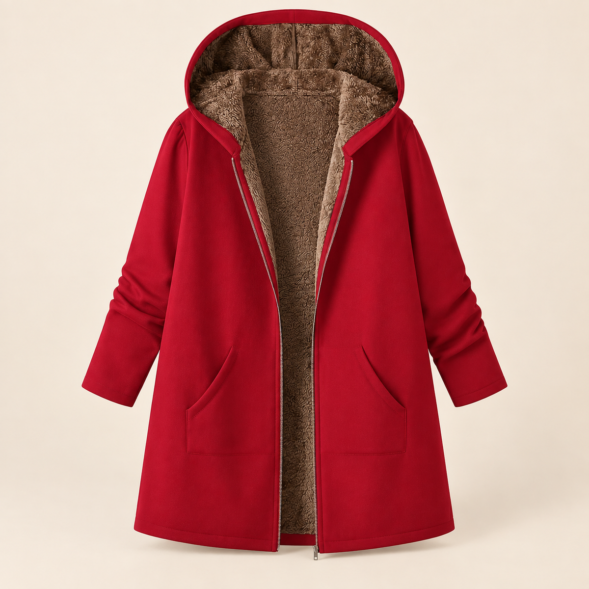 Evelyn | Cozy Hooded Coat