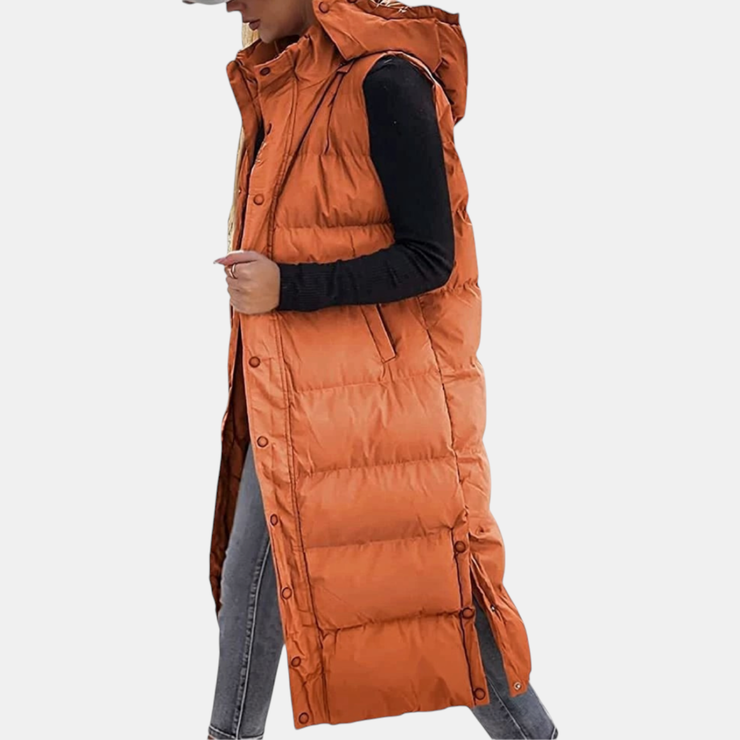 Lies | Hooded Puffer Vest