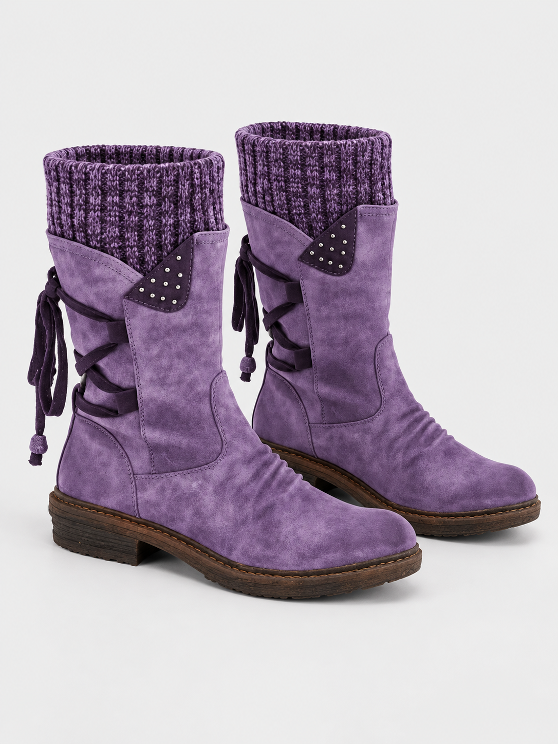 EMMA | LACE-UP MID-CALF BOOTS