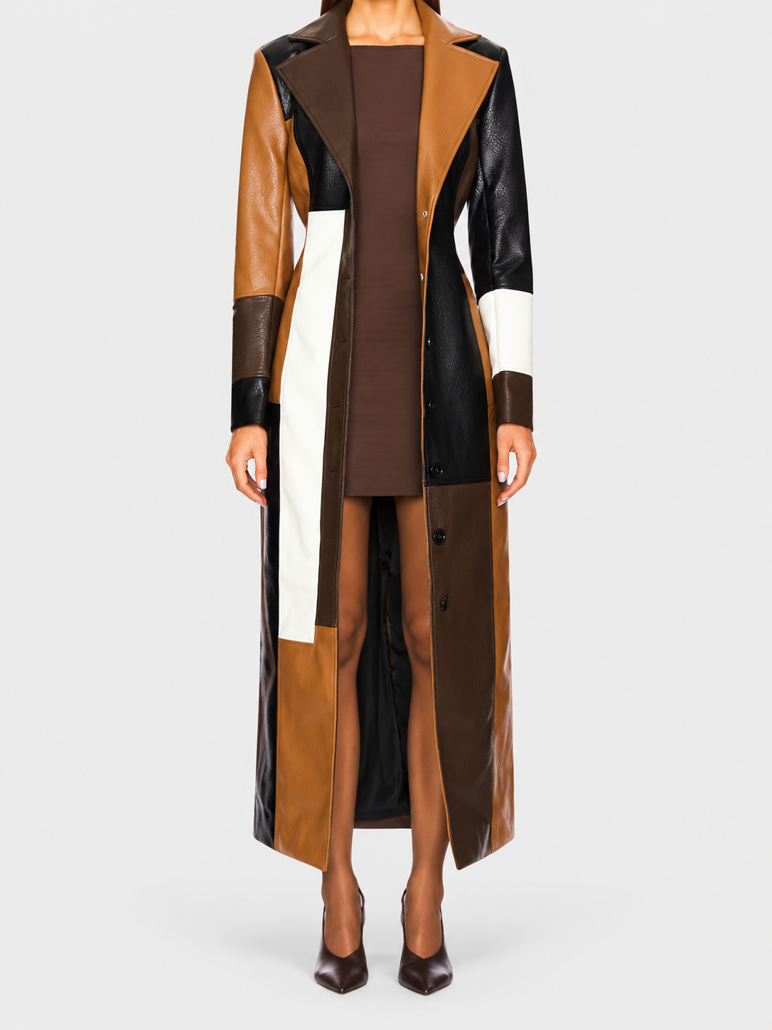 Addison | Mosaic-Pattern Coat