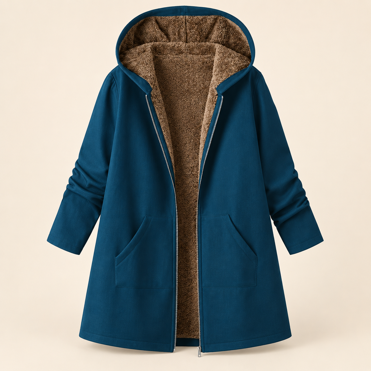 Evelyn | Cozy Hooded Coat