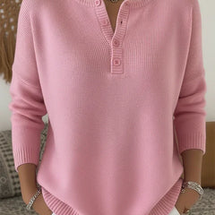 Helena | Henley Button Jumper
