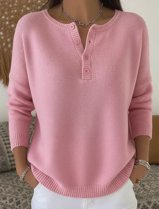 Helena | Henley Button Jumper