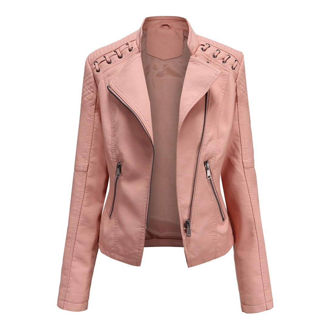 Marguerite | Asymmetric Quilted Moto Jacket