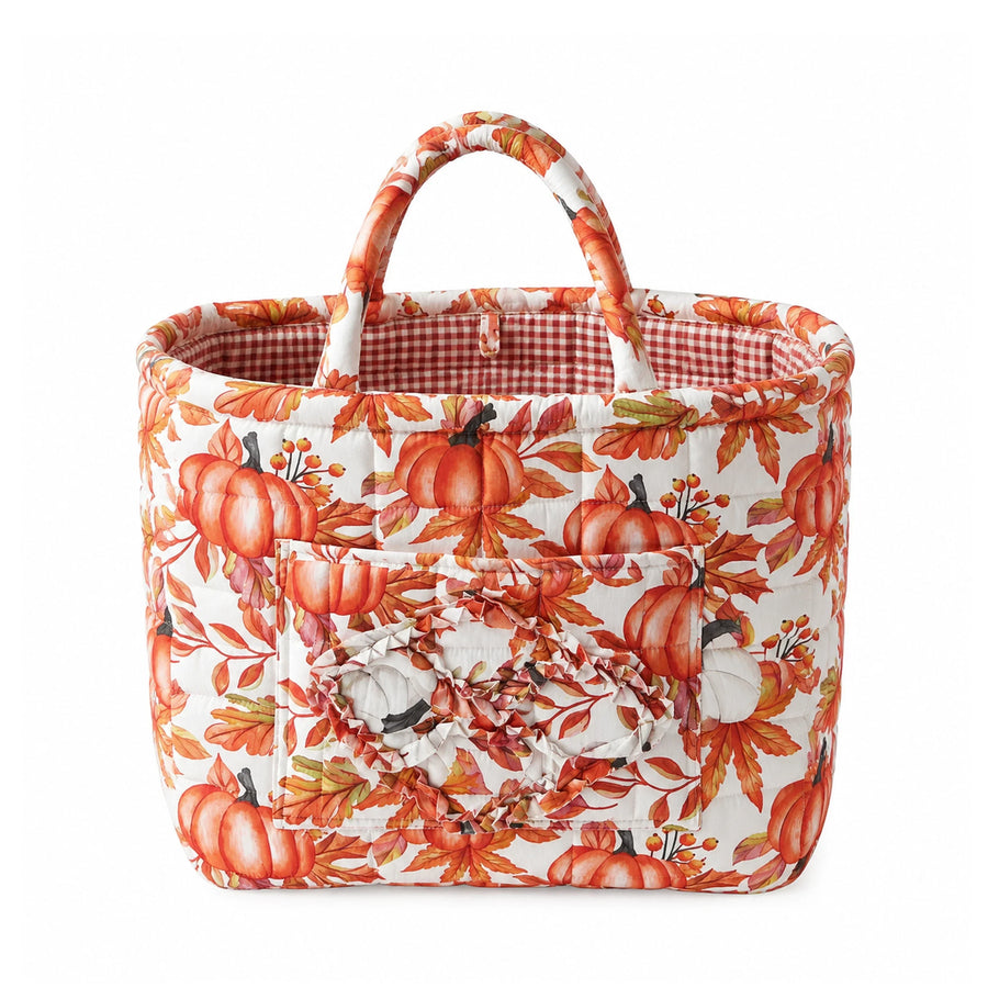 Autumn | Pumpkin Orange Quilted Tote Bag