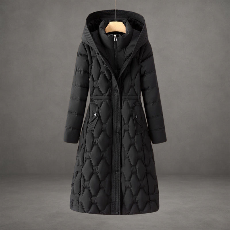 Mollie | Elegant Long Hooded Coat