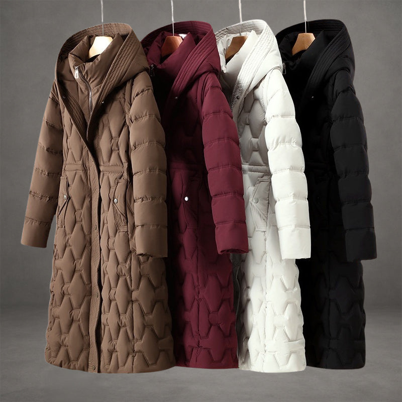 Mollie | Elegant Long Hooded Coat