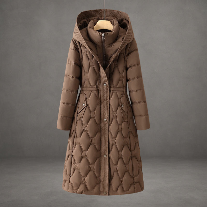 Mollie | Elegant Long Hooded Coat