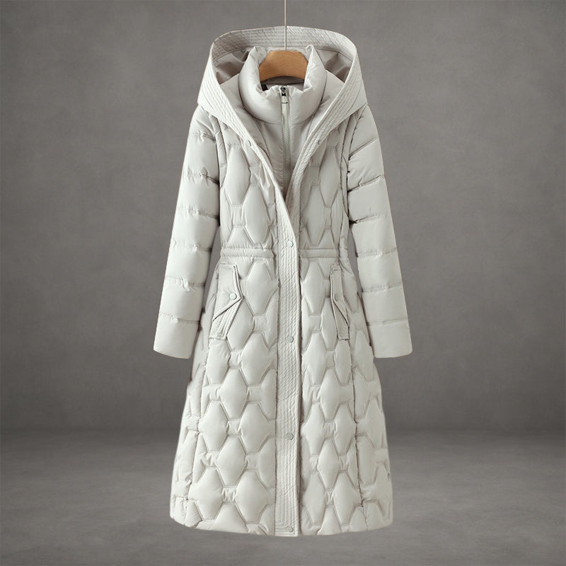 Mollie | Elegant Long Hooded Coat