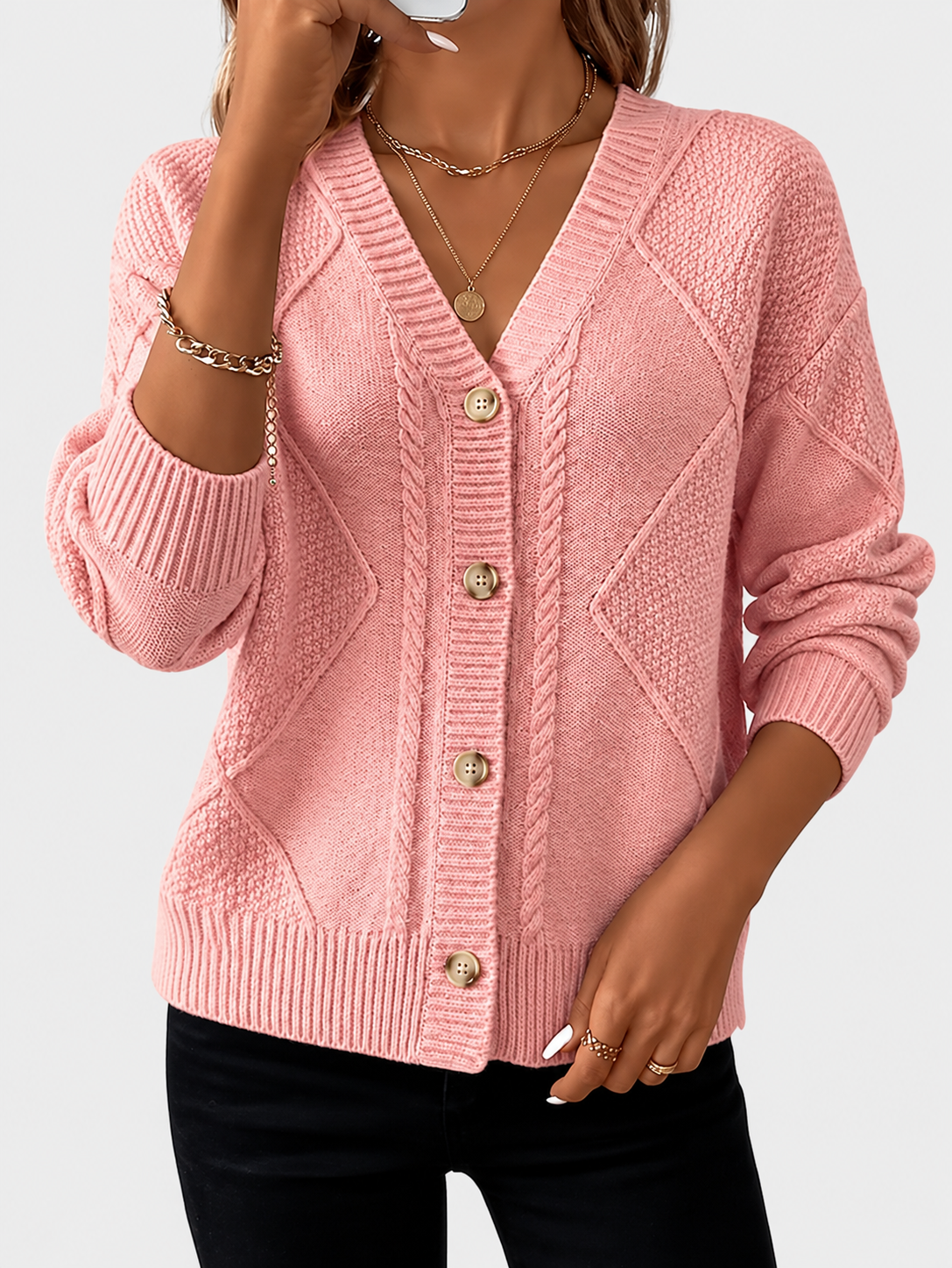 Joyce | Vintage Button-Front Cardigan