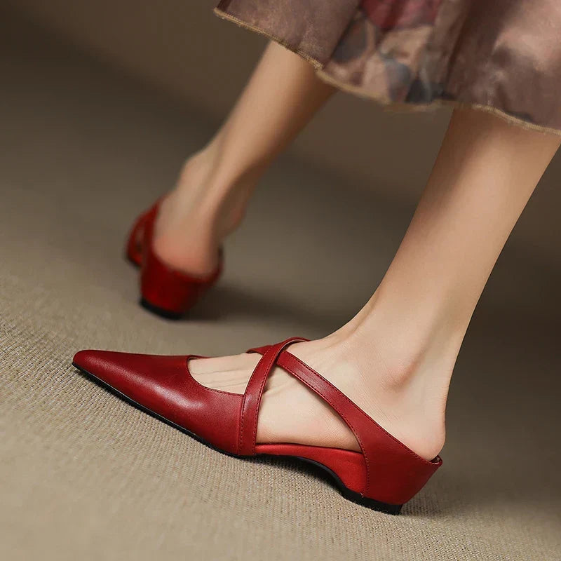 Aluna | Genuine Leather Mules