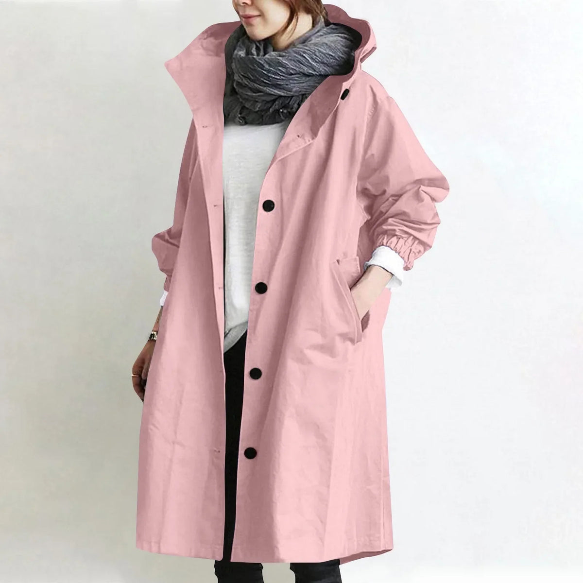 Arabella | Hooded Longline Trench Coat