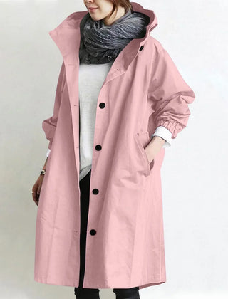 Theodora | Long Hooded Trench Coat