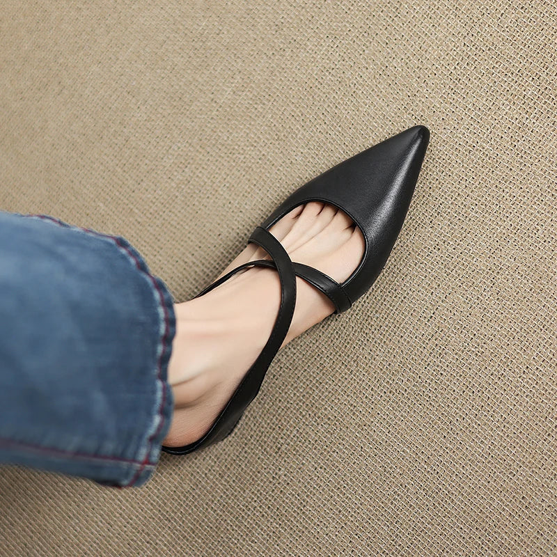 Aluna | Genuine Leather Mules