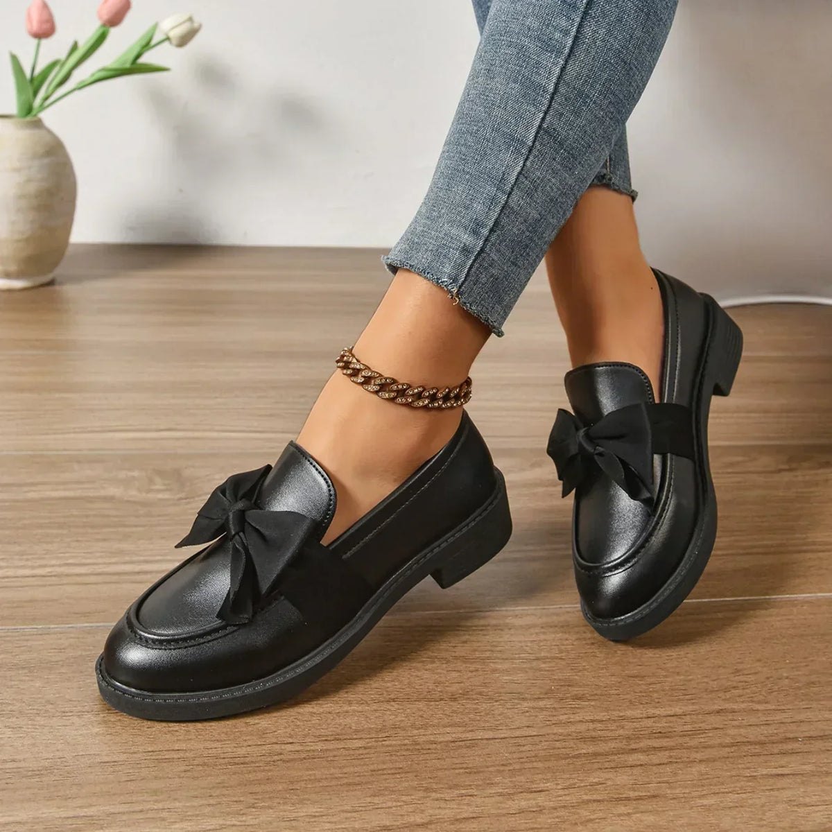 Kelis | Leather-Look Loafers