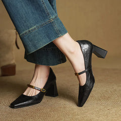 Maela | Leather-Look Heels