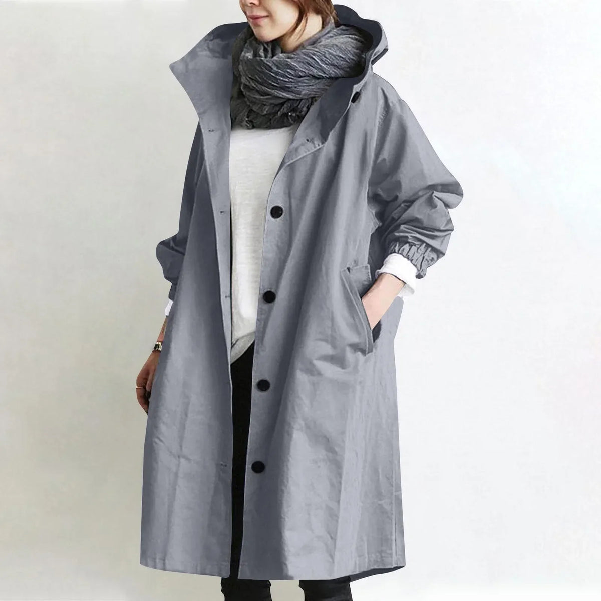 Arabella | Hooded Longline Trench Coat