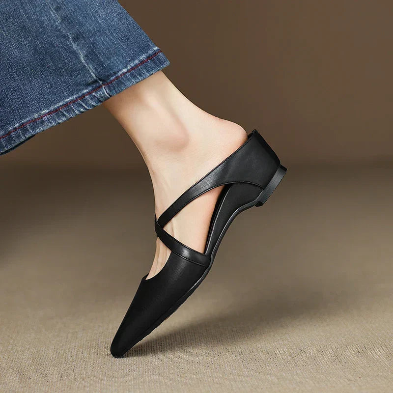 Aluna | Genuine Leather Mules
