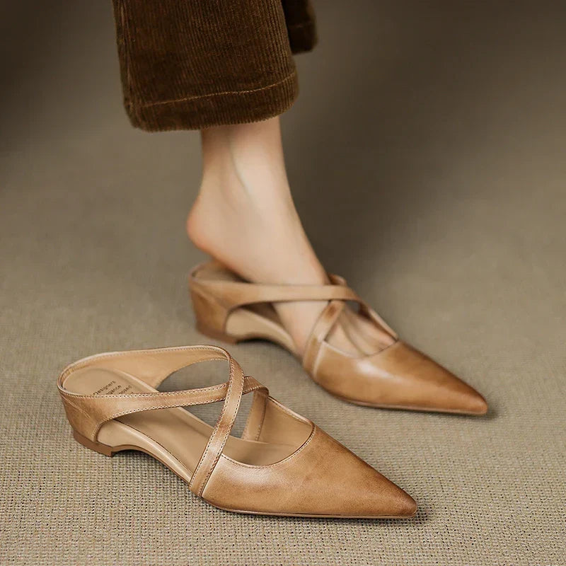 Aluna | Genuine Leather Mules