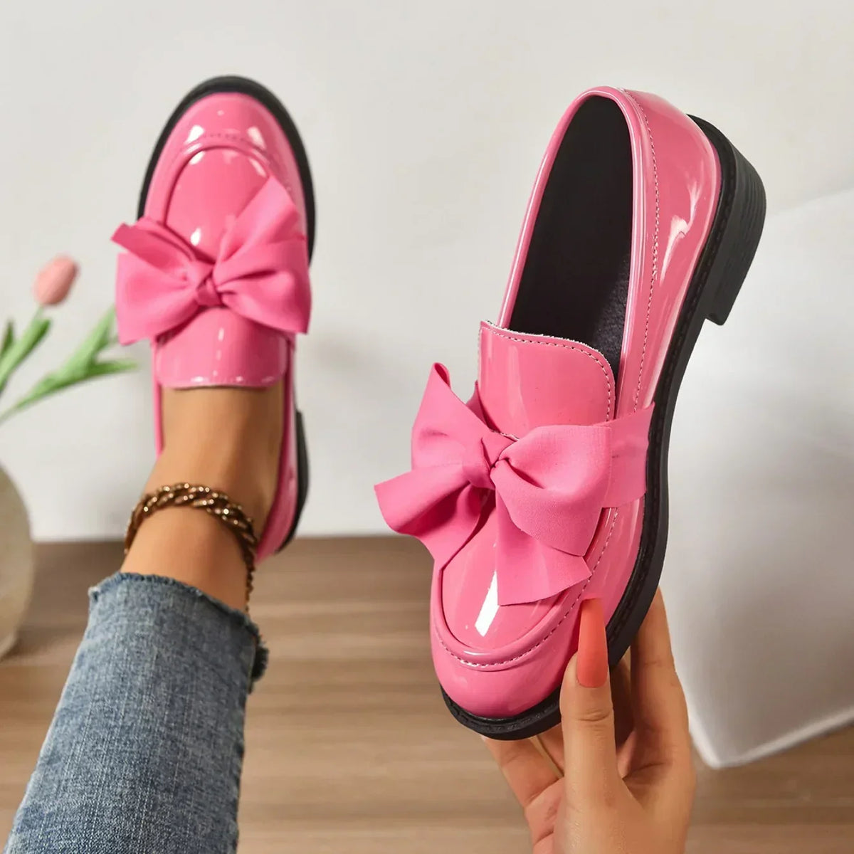 Kelis | Leather-Look Loafers
