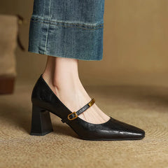 Maela | Leather-Look Heels