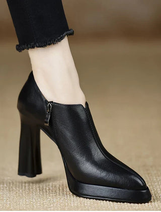 Anita | Leather-Look Heels