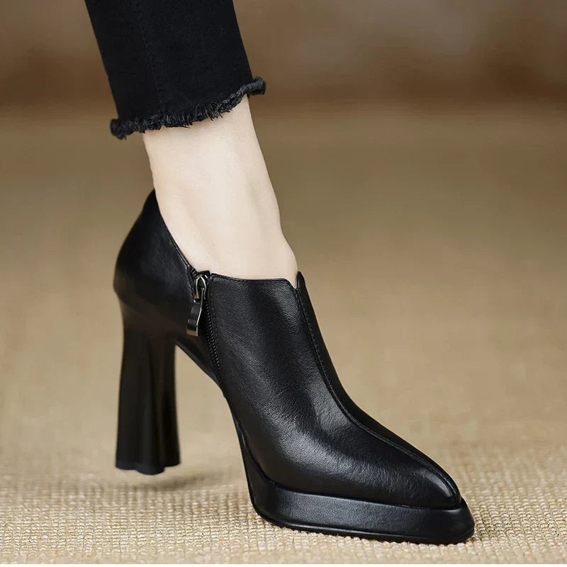Anita | Leather-Look Heels
