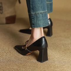 Maela | Leather-Look Heels