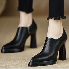 Anita | Leather-Look Heels