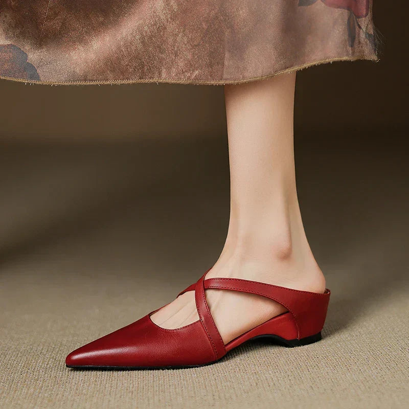 Aluna | Genuine Leather Mules