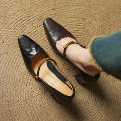 Maela | Leather-Look Heels
