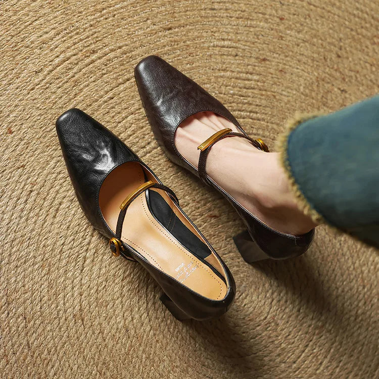 Maela | Leather-Look Heels