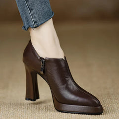 Anita | Leather-Look Heels