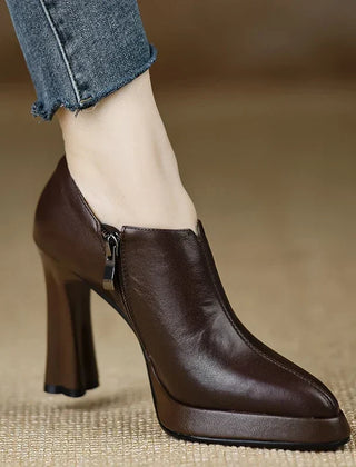 Anita | Leather-Look Heels