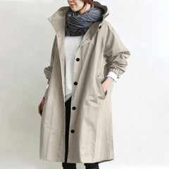 Arabella | Hooded Longline Trench Coat