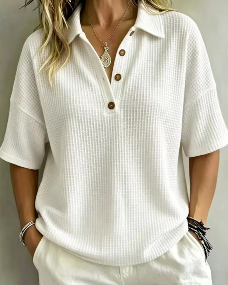 Maddison | Relaxed Polo Top