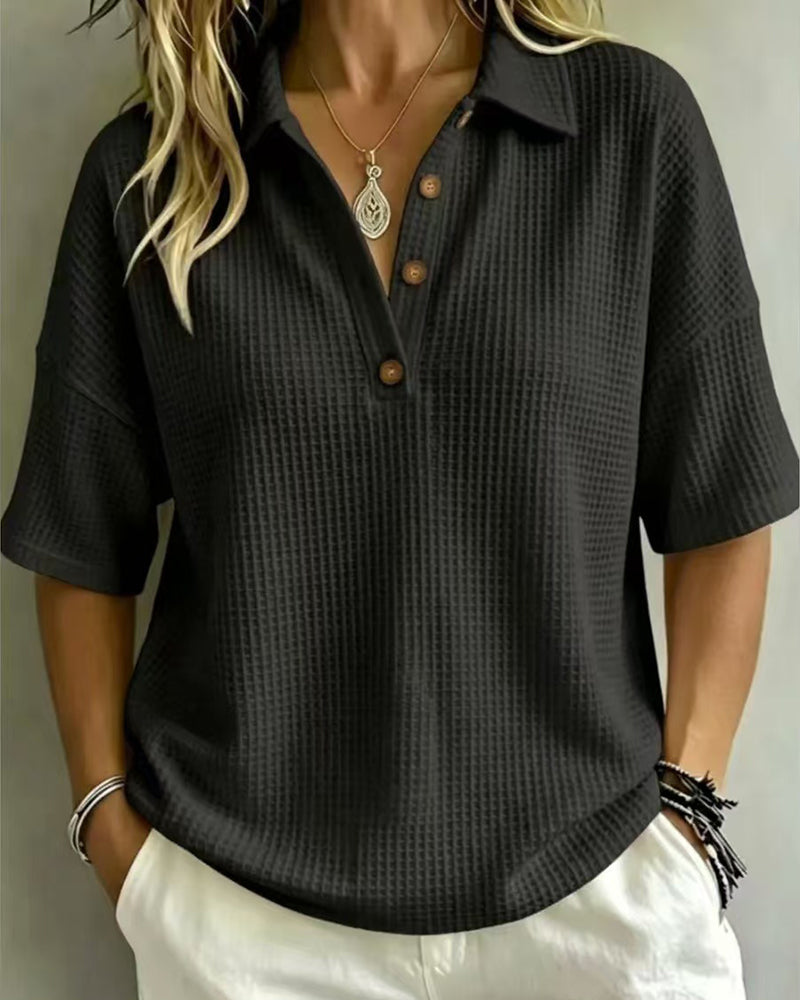 Maddison | Relaxed Polo Top