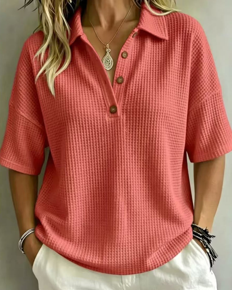 Maddison | Relaxed Polo Top