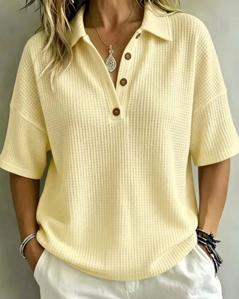 Maddison | Relaxed Polo Top