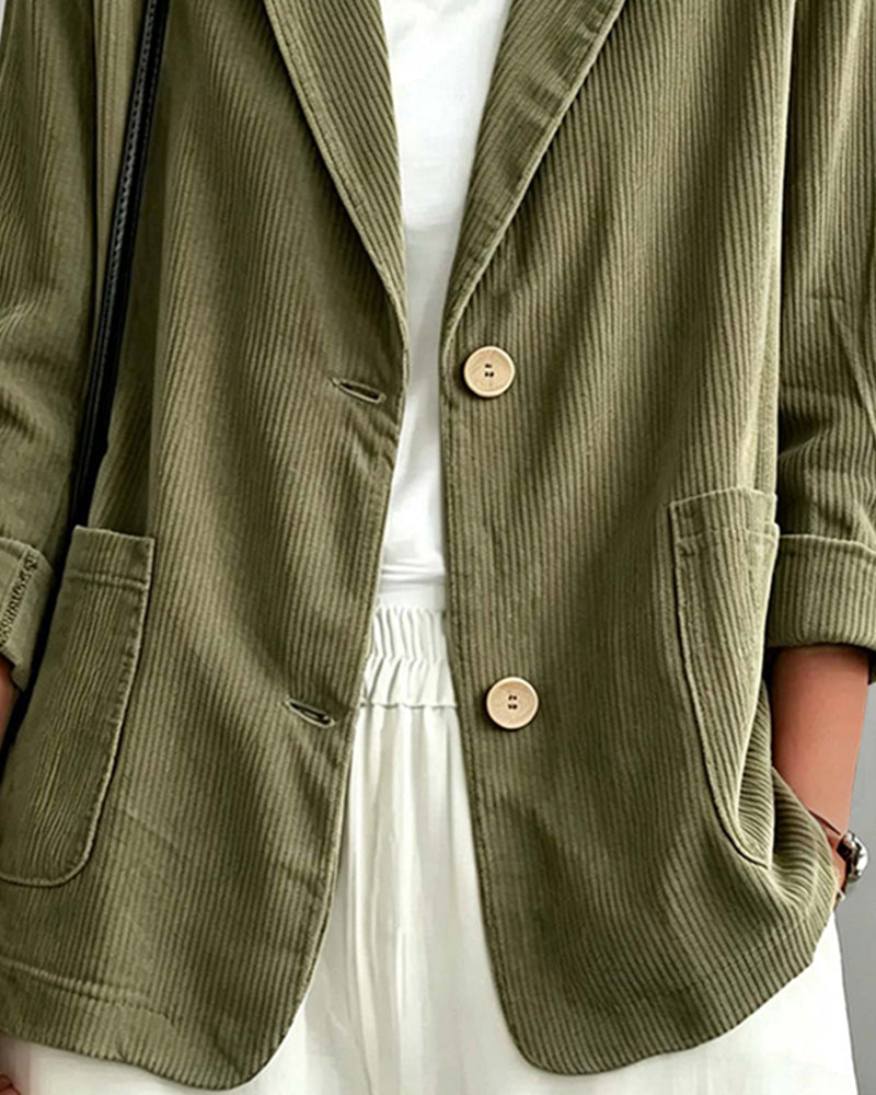 Greta | Relaxed Button Jacket