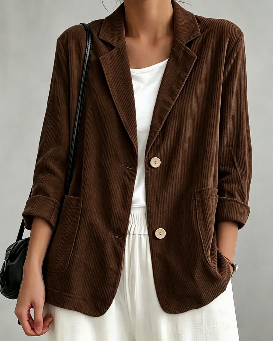 Greta | Relaxed Button Jacket